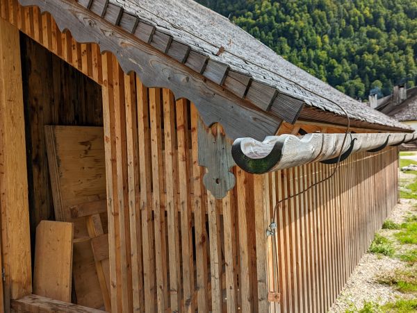 Wood Gutter Installation in Hayesville